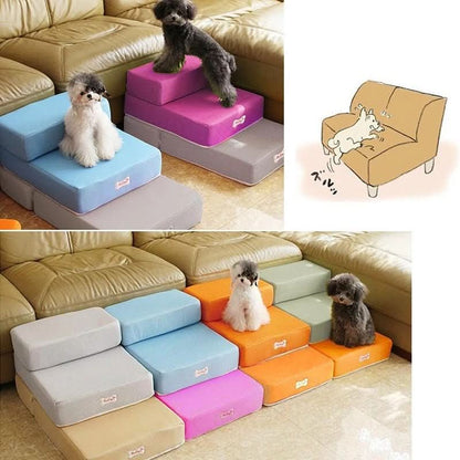 Skorter | DOGSTEP PRO – Luxury Dog Stair for Joint-Friendly Climbing onto Sofa & Bed