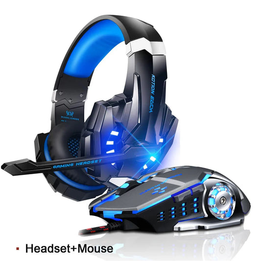 Skorter | G9000 Gaming Headset Deep Bass Stereo Game Headphone - Microphone LED Light