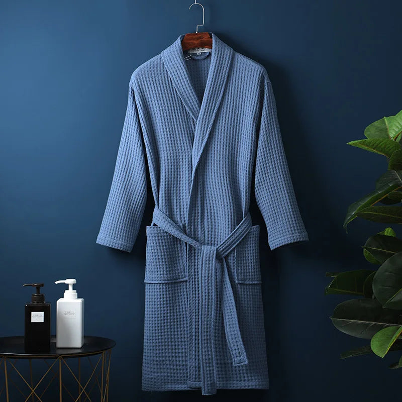 Skorter | CozyCotton Premium Bathrobe made of Cotton | Soft & Breathable | Perfect for Men & Women | With Pockets