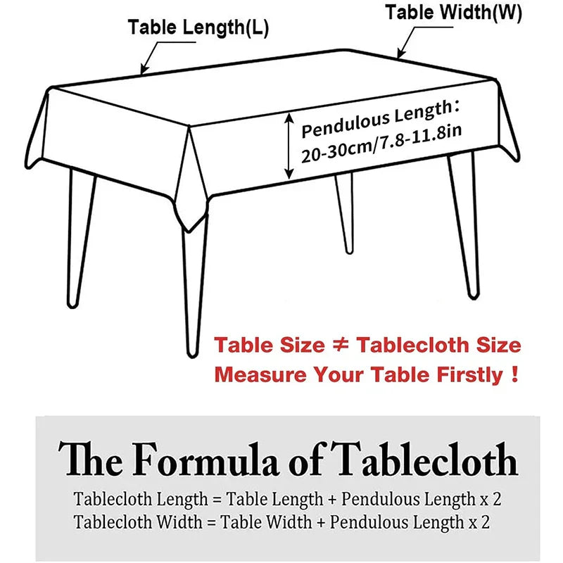 Skorter | 2023 Cotton-Linen Tablecloth with Tassels, Rectangular Tablecloth for Dining Table, Coffee-Tea Tablecloths, Wedding Easter Decoration