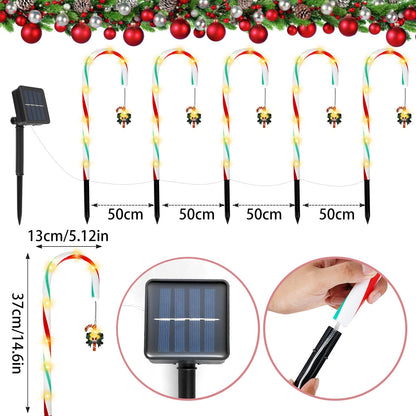 Skorter | Candy Cane Lane LED Solar Lamp