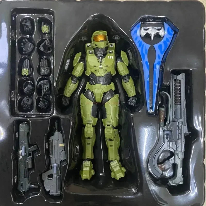 Skorter | 18cm Halo Infinite Master Chief Mjolnir Mk Vi 1/12 scale 17.5cm 6" action figure Re:edit Gen.3 117 Ko's 1000 model dolls toys