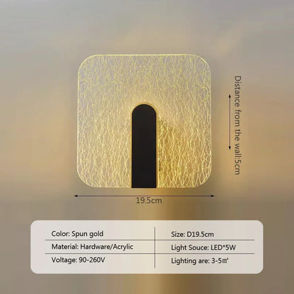 Skorter | NordicGlow - LED Wall Lamp in Acrylic for Bedroom and Living Room