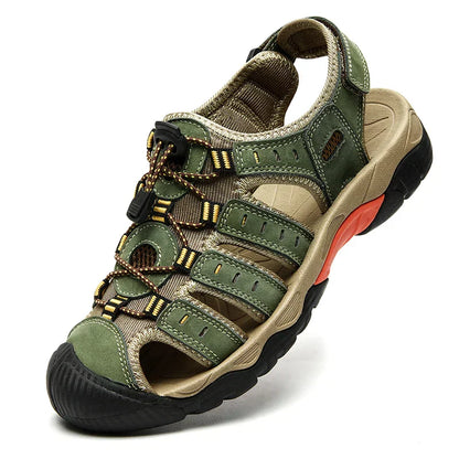 Skorter | Summer Men's Outdoor Sandals Beach Shoes Genuine Leather Trekking Hiking