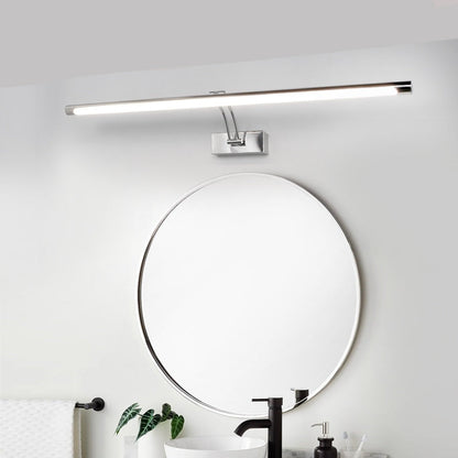 Skorter | 80-100cm LED wall lamp - Modern black/silver wall light for the bathroom, internally mounted picture light