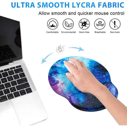 Skorter | Ergonomic Silicone Wrist Rest Mouse Pad - Non-Slip Hand Support for Desktop & Laptop Gaming