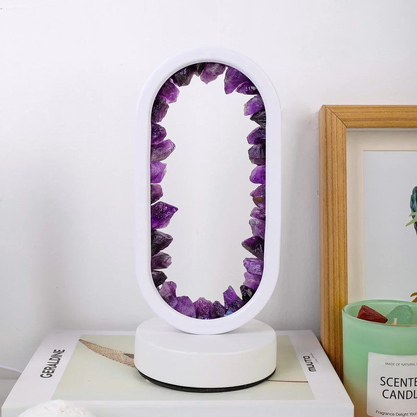 Skorter | AuraStone | Natural Calming Amethyst Serenity Lamp
