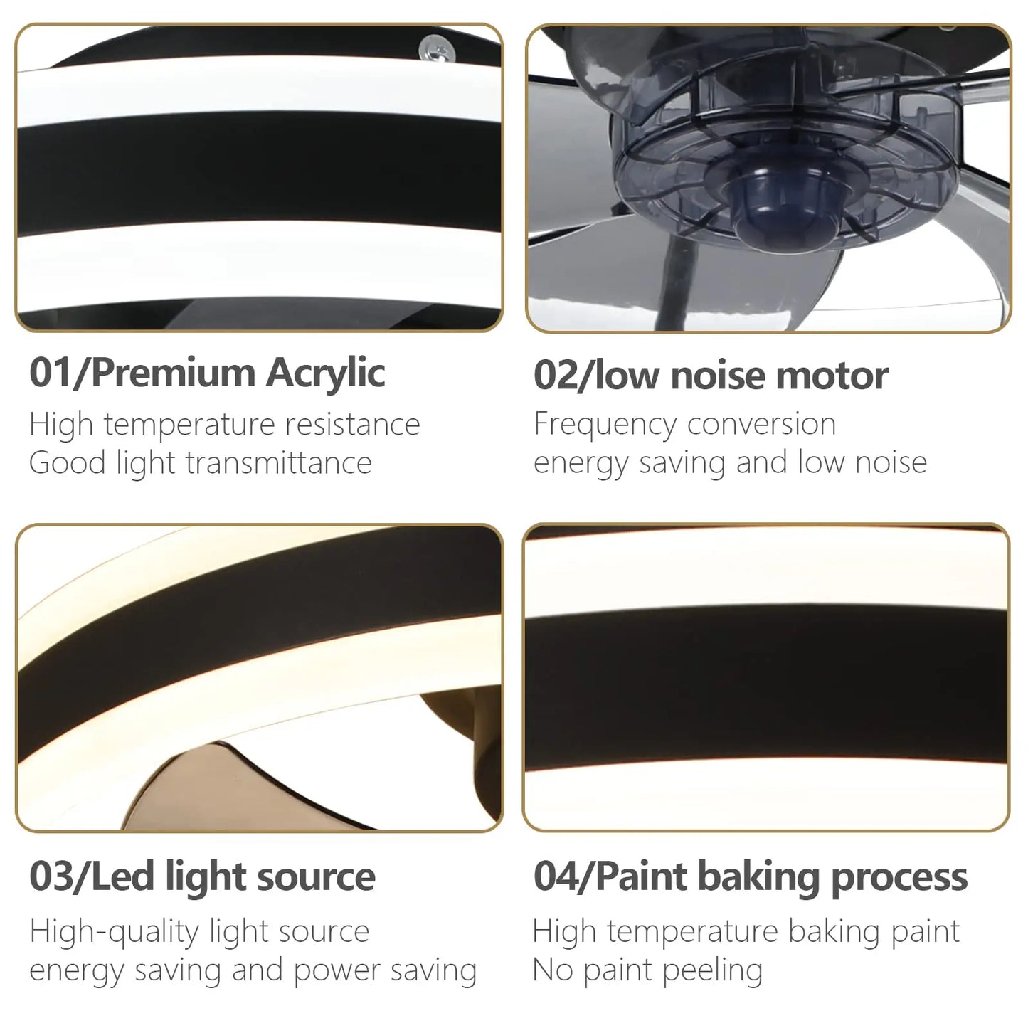 Skorter | Aura Silent LED Ceiling Fan Light