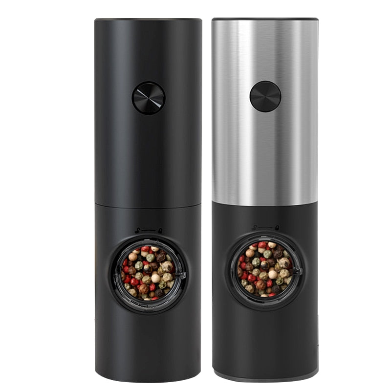 Skorter | Electric automatic pepper and salt mill with LED light and adjustable grind - Perfect for the kitchen or the restaurant
