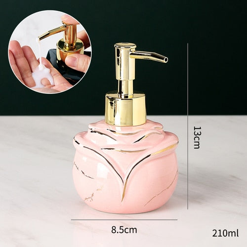 Skorter | Elegant solid marble soap dispenser for the bathroom