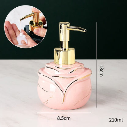 Skorter | Elegant solid marble soap dispenser for the bathroom