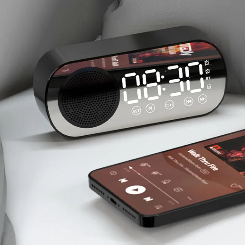 Skorter | Digital Alarm Clock with Bluetooth Speaker & FM Radio