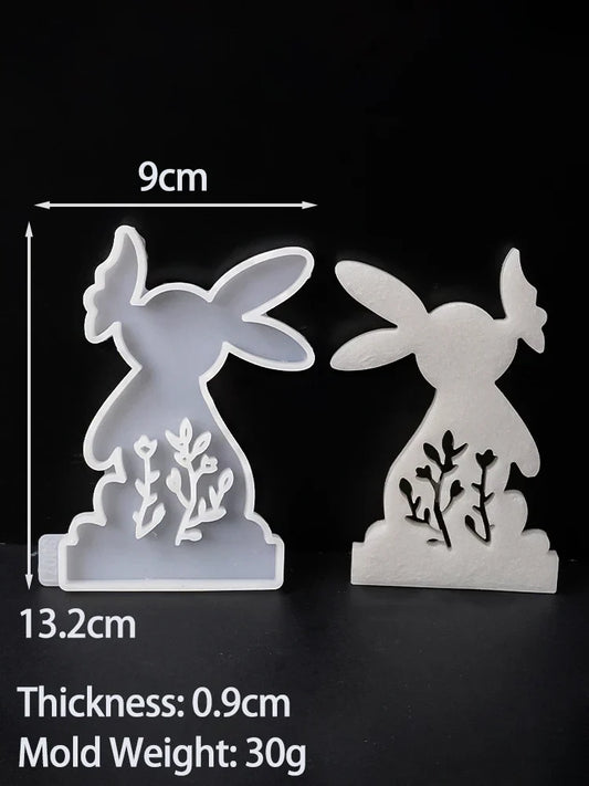 Skorter | DIY Rabbit & Butterfly Candle Holder Silicone Mold