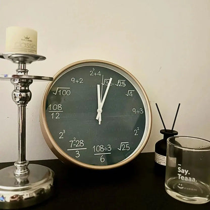 Skorter | ChalkBoard - Mathematical Formulas Wall Clock for Stylish Decoration