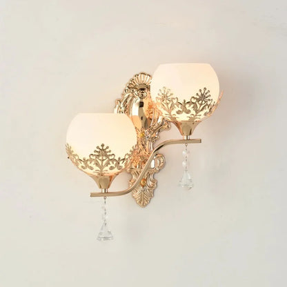 Skorter | CrystalLuxe - LED Wall Lamp Gold Bedroom & Living Room Mood Lighting