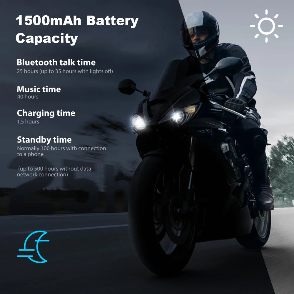 Skorter | Bluetooth Motorcycle Intercom 10 Riders & IP67 Waterproof – RideSync