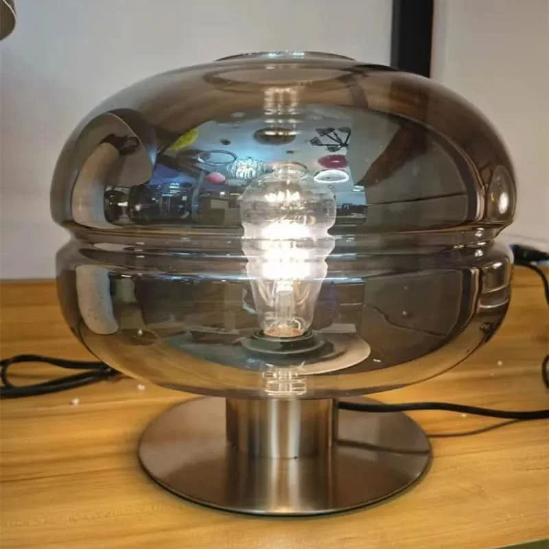 Skorter | Scandinavian Glass Table Lamp – AuroraForm E27