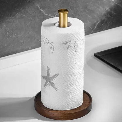 Skorter | Crafted Walnut Paper Towel Holder