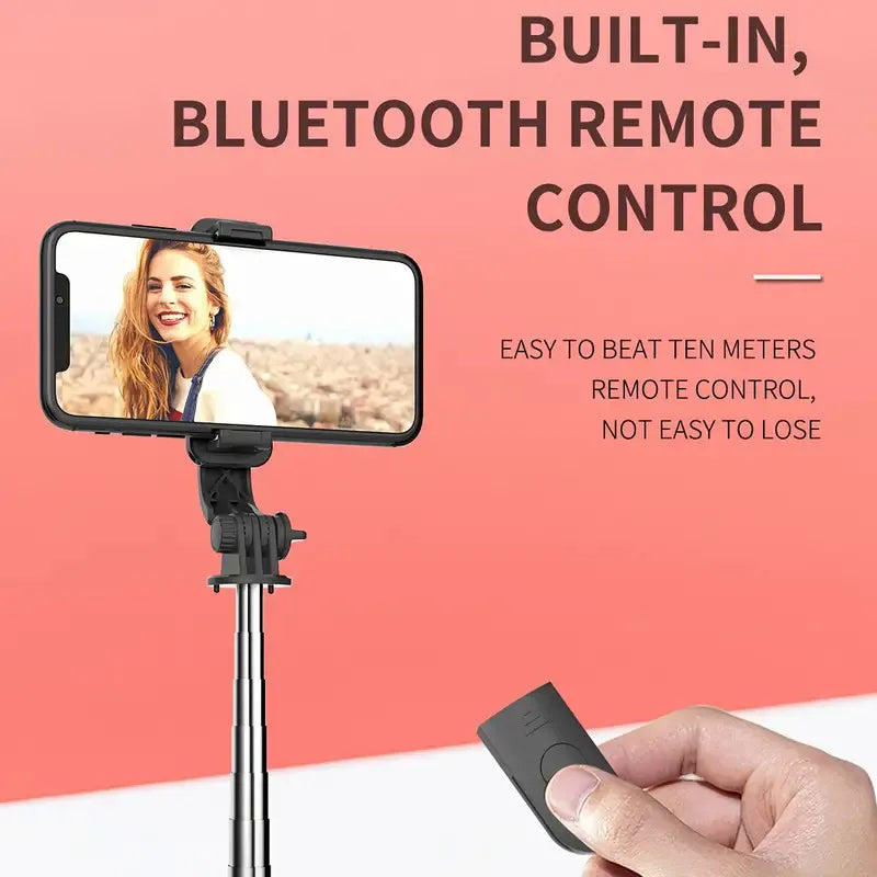 Skorter | Expandable Portable iPhone Tripod Selfie Stick with Detachable BT Wireless Remote