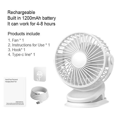 Skorter | 3 Speed Fan With Clip and Hook
