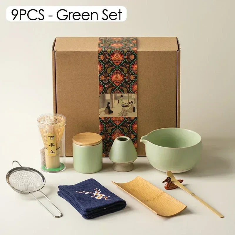 Skorter | 9-piece Japanese Matcha Tea Set