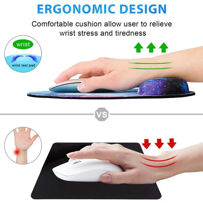 Skorter | Ergonomic Silicone Non-Slip Wrist Rest Gaming Mouse Pad
