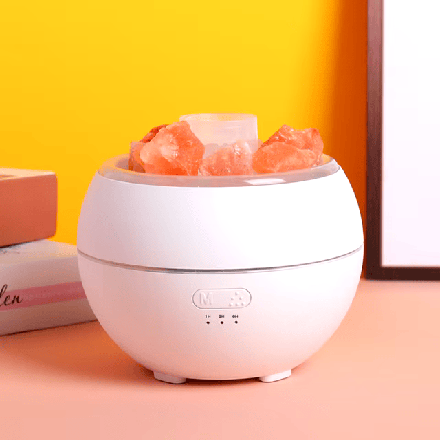 Skorter | Salt Lamp Diffuser - 3-in-1 Essential Oil Diffuser, Himalayan Salt Lamp & Air Humidifier