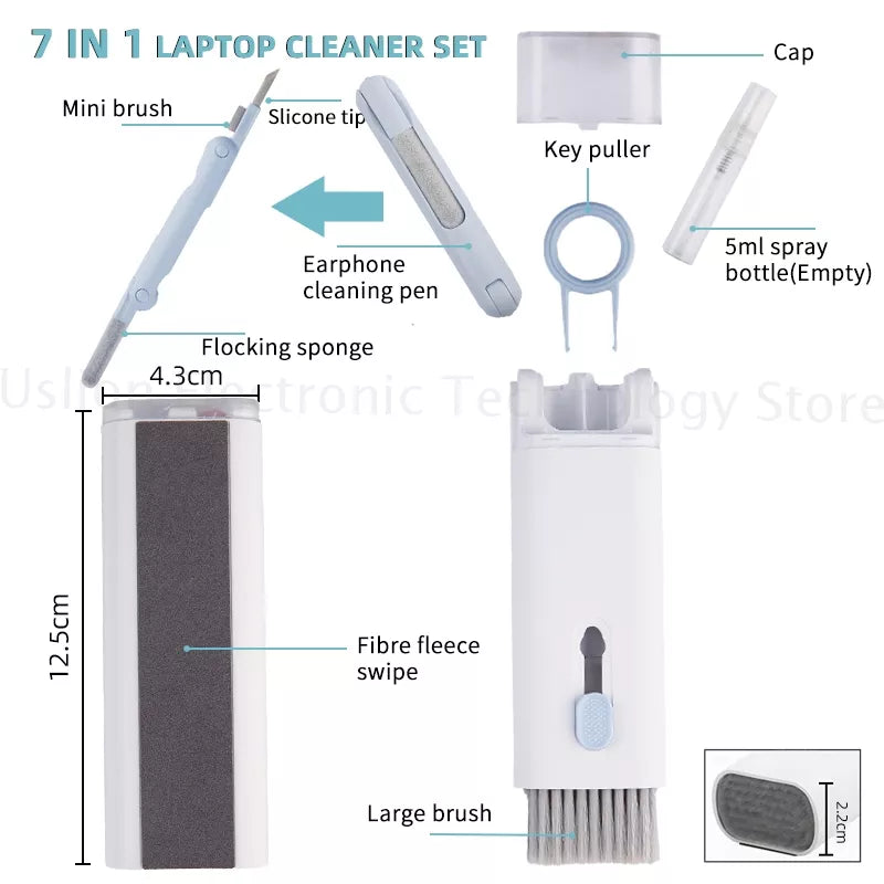 Skorter | 7-in-1 Electronics Cleaning Kit with Brush & Pen