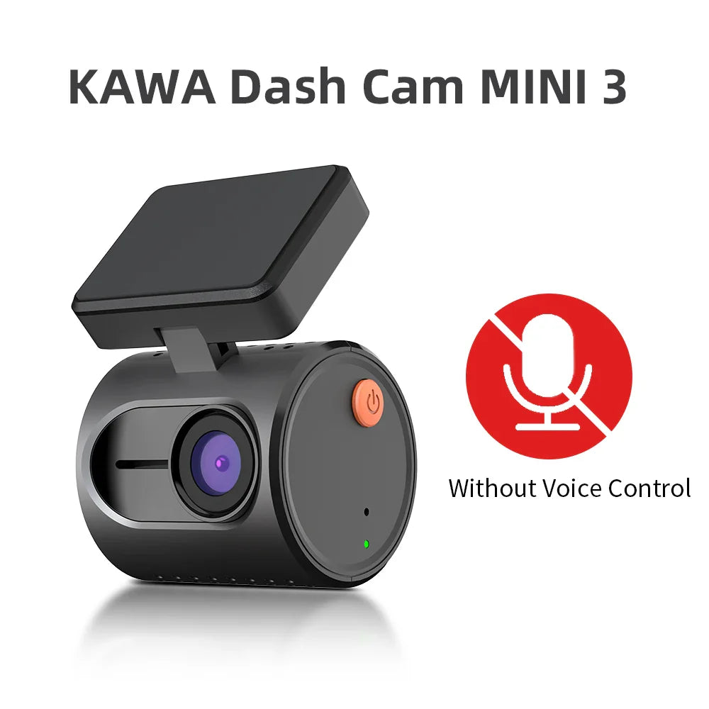 Skorter | 2K Mini Dash Cam with WiFi - Voice Control - Night Vision & WDR