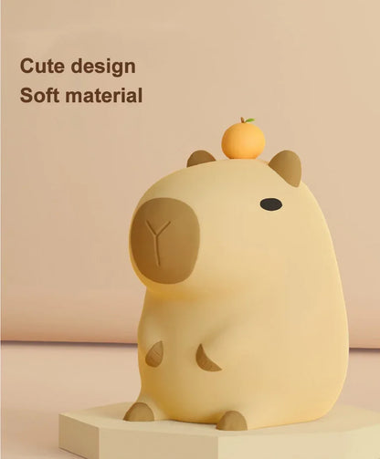 Skorter | Orange Capybara Night Lamp - LED Touch Sensor Lamp