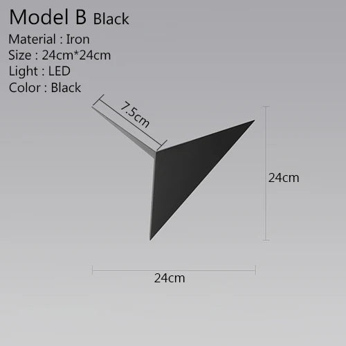 Skorter | Triangle Light - Minimalist LED Wall Lamp 3W | Indoor Lighting