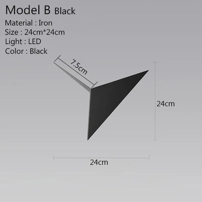 Skorter | Triangle Light - Minimalist LED Wall Lamp 3W | Indoor Lighting