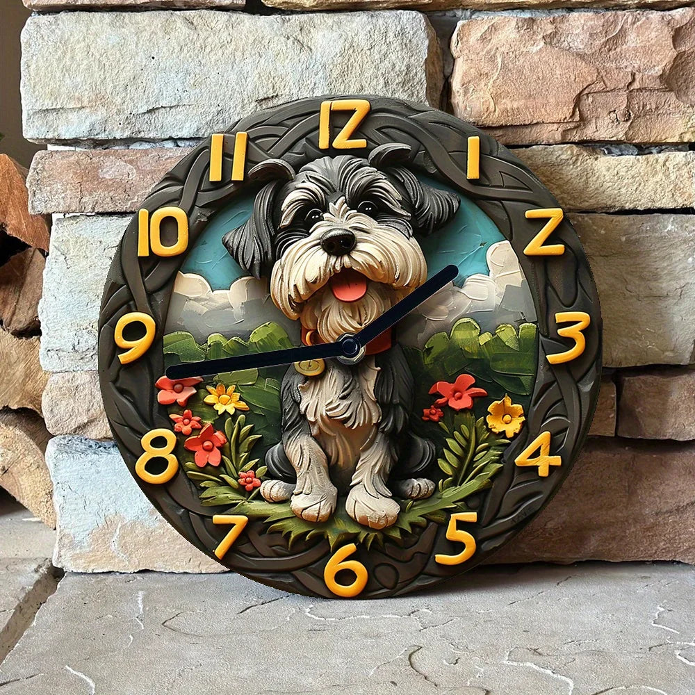 Skorter | Chic Silent Schnauzer Wall Clock