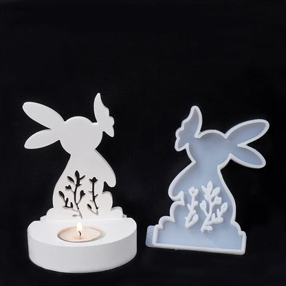 Skorter | DIY Rabbit & Butterfly Candle Holder Silicone Mold