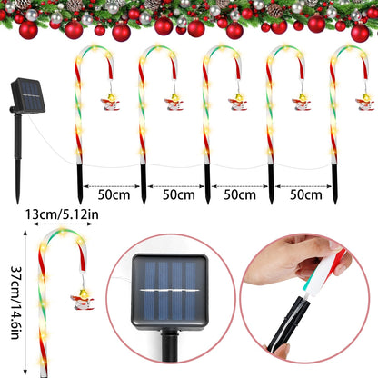 Skorter | Candy Cane Lane LED Solar Lamp