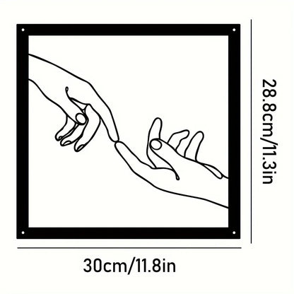 Skorter | Embrace Hands Metal Wall Art