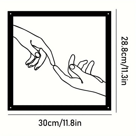 Skorter | Embrace Hands Metal Wall Art