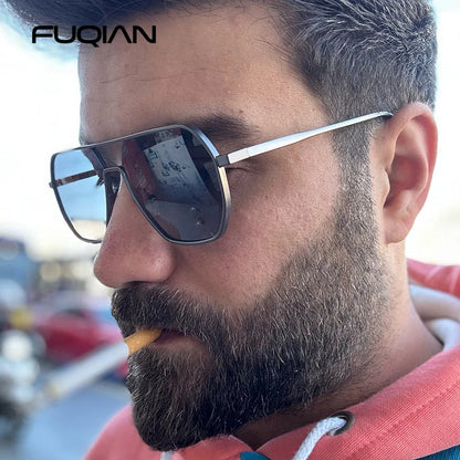 Skorter | Metal Photochromic Sunglasses UV400 Polarized Anti-Glare Chameleon Driving Shades for Men & Women