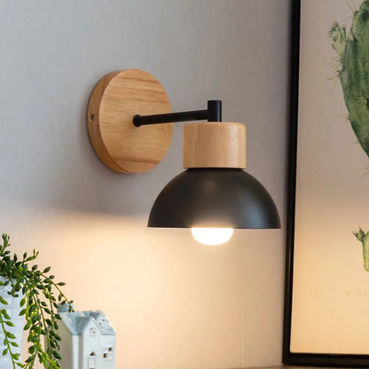 Skorter | NordicWood - LED Wall Lamp Wood Iron Lighting