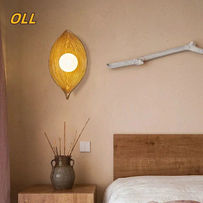 Skorter | Wall lamp LED leaf gold Elegant