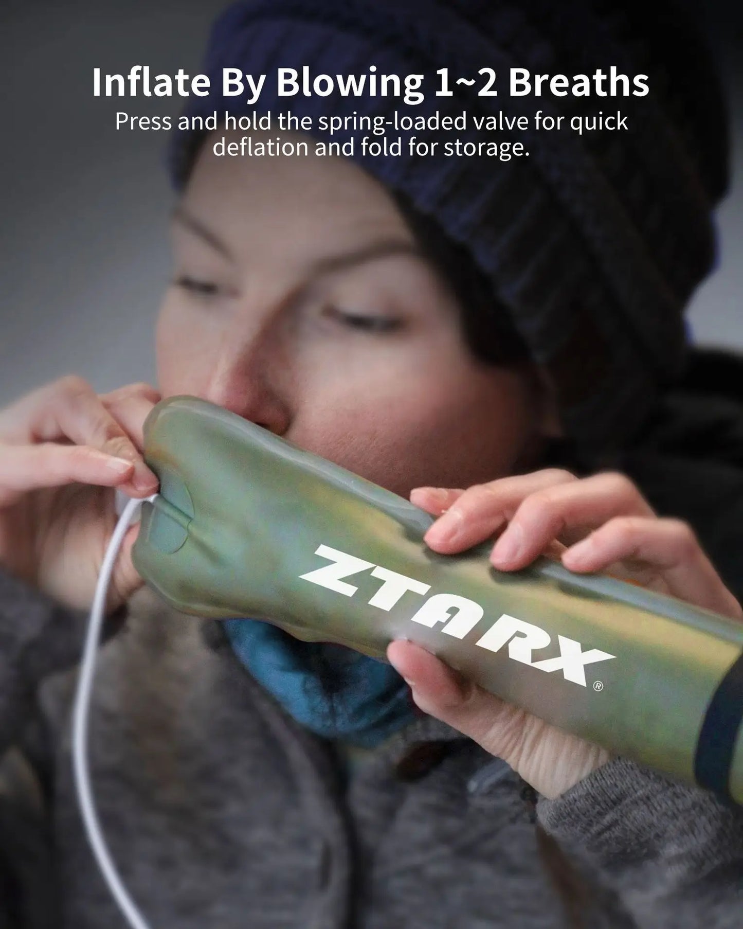 Skorter | Inflatable Solar LED Tube Light - LumiGlow Pro