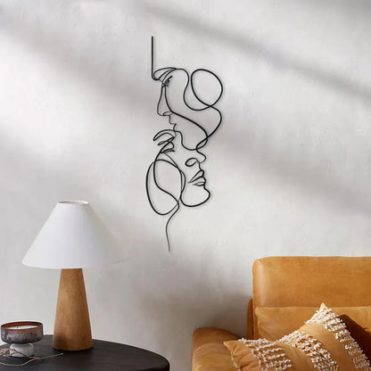 Skorter | Black Metal Wall Art | Abstract Wall Sculpture