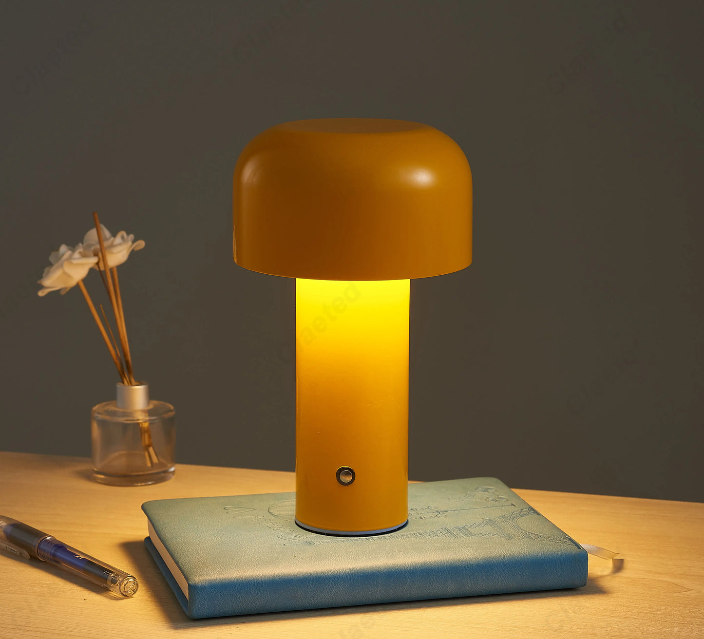 Skorter | Italian Designer Mushroom Table Lamp Night Light - Portable Cordless Touch Lamp
