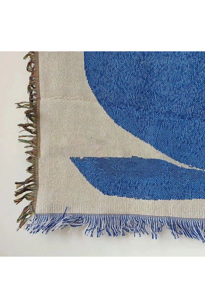 Skorter | Abstract Blue Muse Blanket