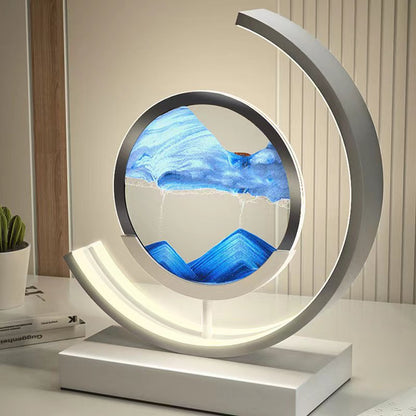 Skorter | LED Table Lamp with Moving Sand Landscape – SandLight