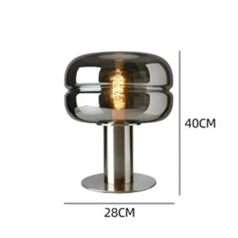 Skorter | Scandinavian Glass Table Lamp – AuroraForm E27