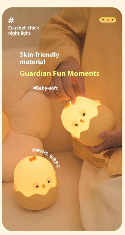 Skorter | Chicken Eggshell Night Light - USB Rechargeable Animal Lamp
