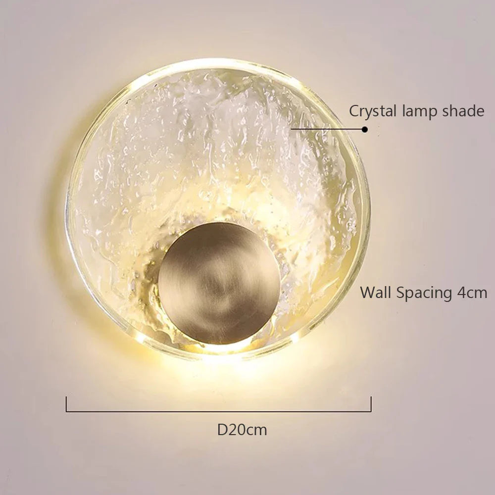Skorter | CrystalLight - Modern LED Crystal Wall Lamp for Bedroom and Living Room