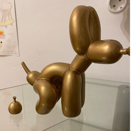Skorter | Balloon Dog Sculpture, Balloon Art Statue, Mini Collectible Figurine, Home Decoration, Resin Figure, Desk Accessories, Room Decoration