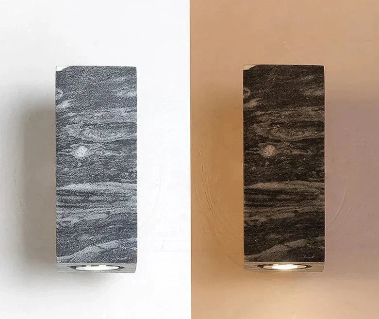 Skorter | ZenBeam – Grey Wabi-Sabi Wall Lamp for Tranquil Ambience